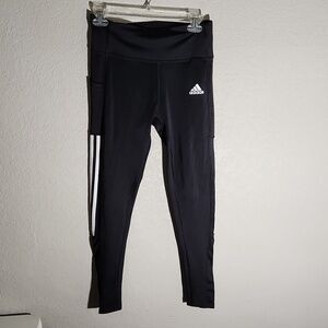 Adidas Leggings Womens size M black white Flaws Aeroready
